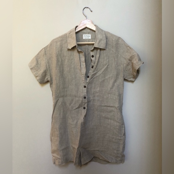 Paper Label Kit linen Onesie - Picture 2 of 3